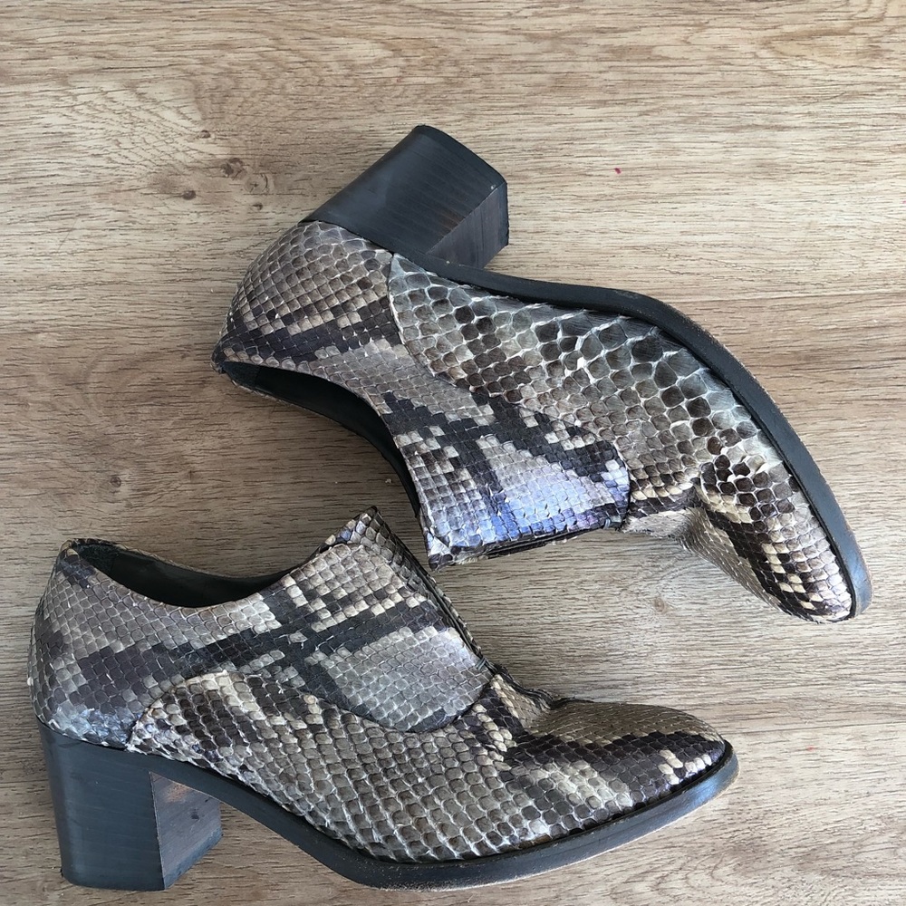 Women’s loafers - Real snake python loafers by reed krakoff
